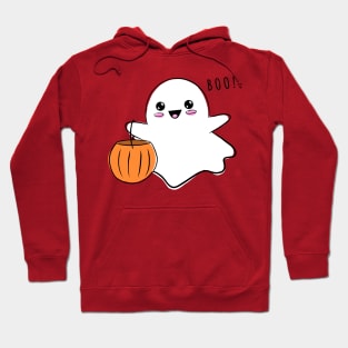 Cute Ghost Trick Or Treating Hoodie